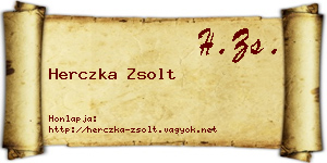 Herczka Zsolt névjegykártya